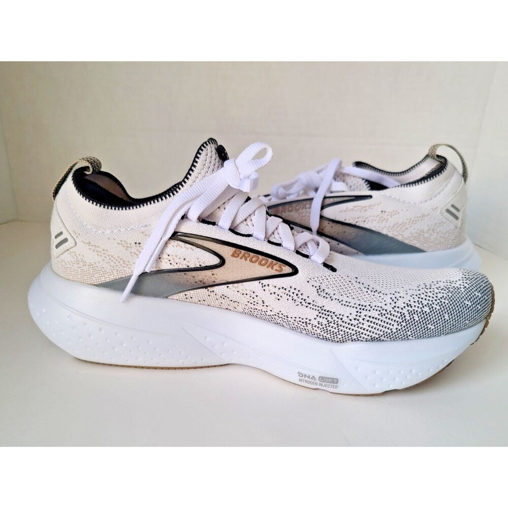 Brooks Glycerin 21 StealthFit Running Shoes Women's 9.5 B White Gray NWOB - Picture 7 of 14